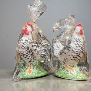 Rooster and Chicken Candles - NEW